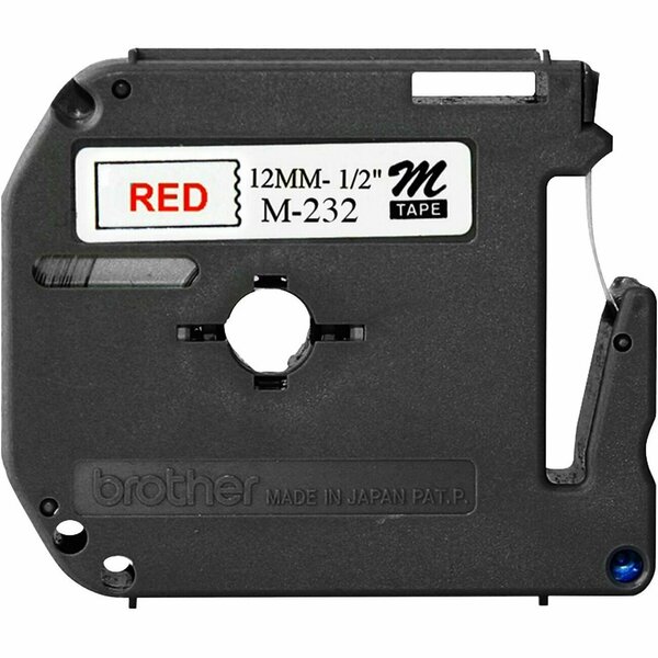 Brother International 12 mm 0.47 Red on White MK232